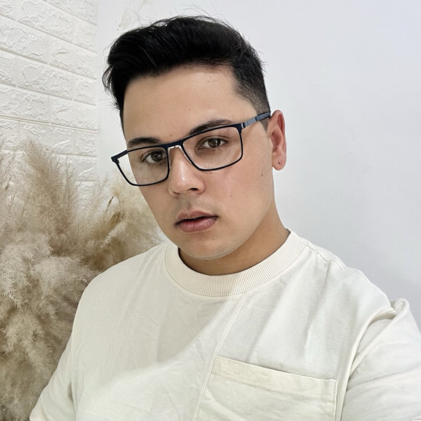 Armação de Óculos AQ240702 Retangular Azul